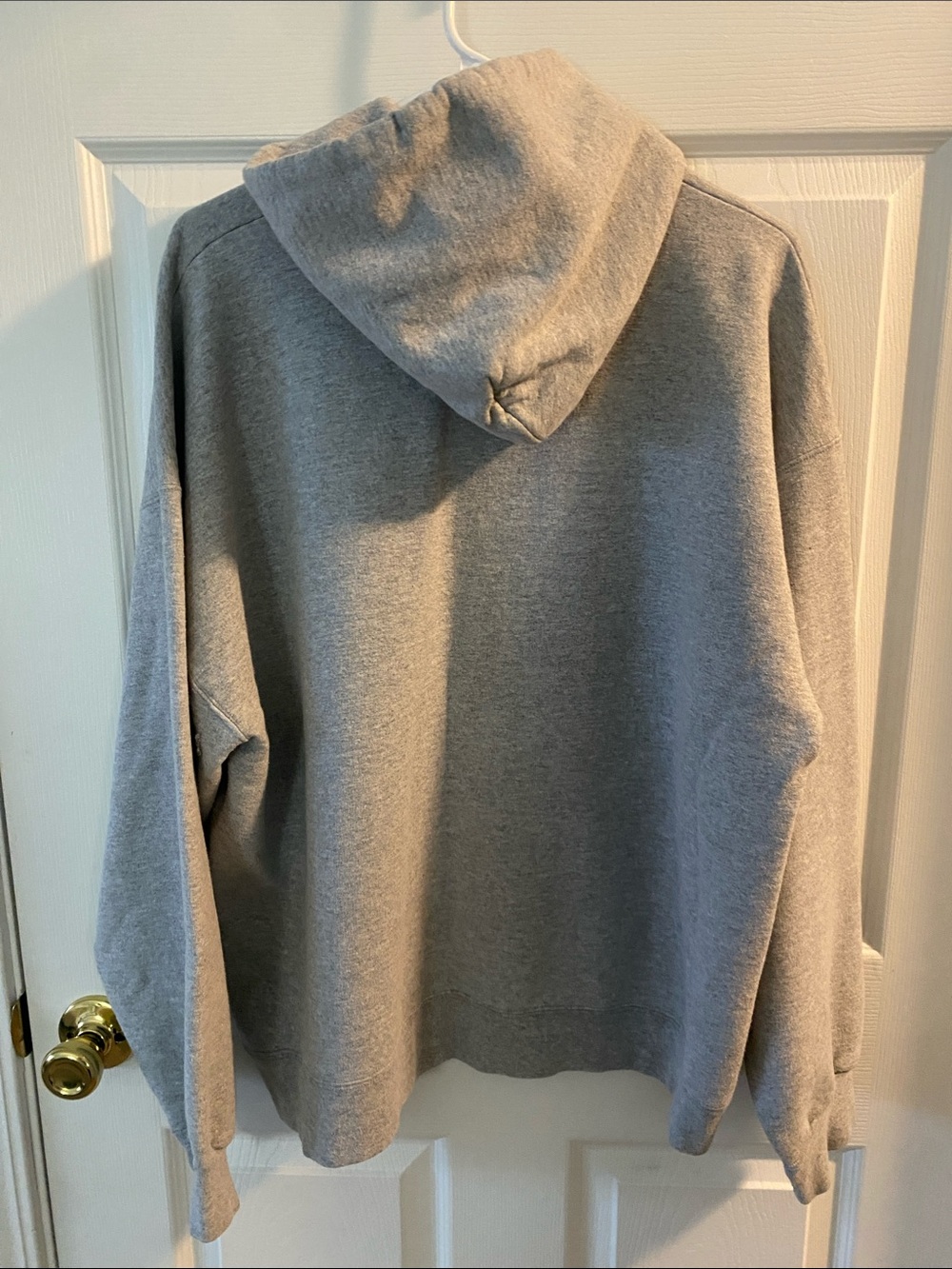 Thrasher Gray Logo Hoodie - Light Gray with Black Print - Picture 5 of 5